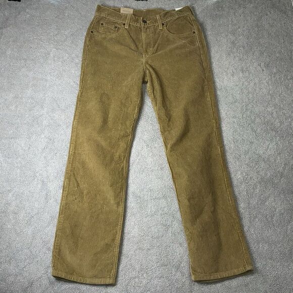 Levi's Denim - Levis 314 NWT Women 28x30 Shaping Straight Brown Corduroy Stretch Pants Mid Rise